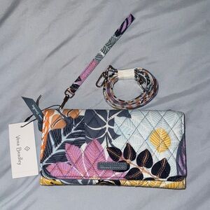 Vera Bradley Multicolor Floral Quilted Wristlet